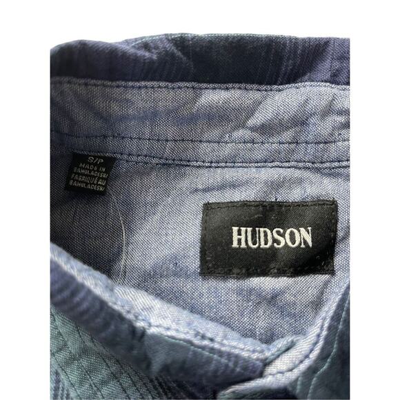 Hudson Men’s Santana Long Sleeves Button Up Plaid Flannel Shirt Small New - Picture 7 of 12